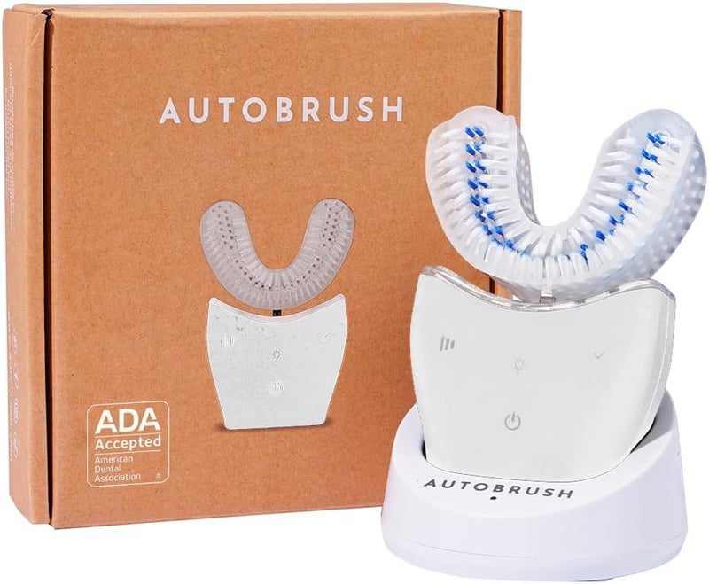 AutoBrush Sonic Pro Electric Toothbrush – Only ADA Accepted U-Shaped Brush, Clinically Proven Up to 5.1X Better Cleaning, 30-Second Full Mouth 360 Clean, Rechargeable, Waterproof, White, Men's Regular - Image 1